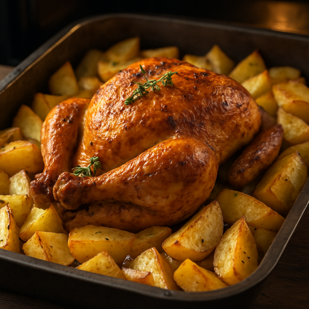 🍗 Oven Roasted Chicken and Potatoes