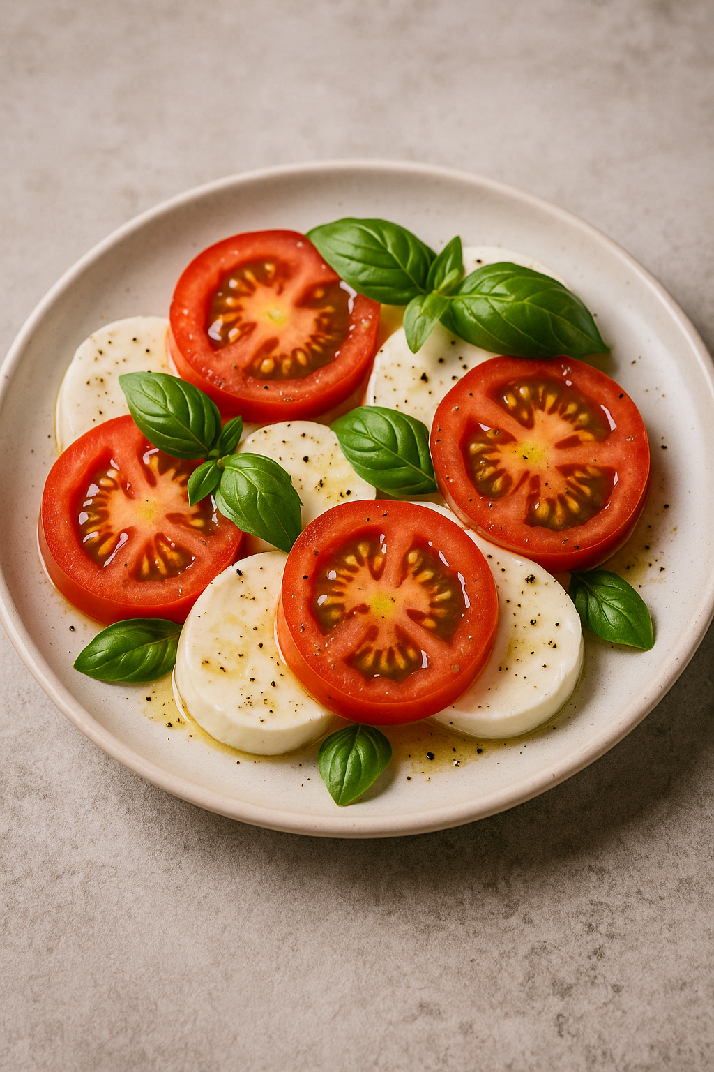 🍅 Caprese Salad with Fresh Mozzarella & Basil
