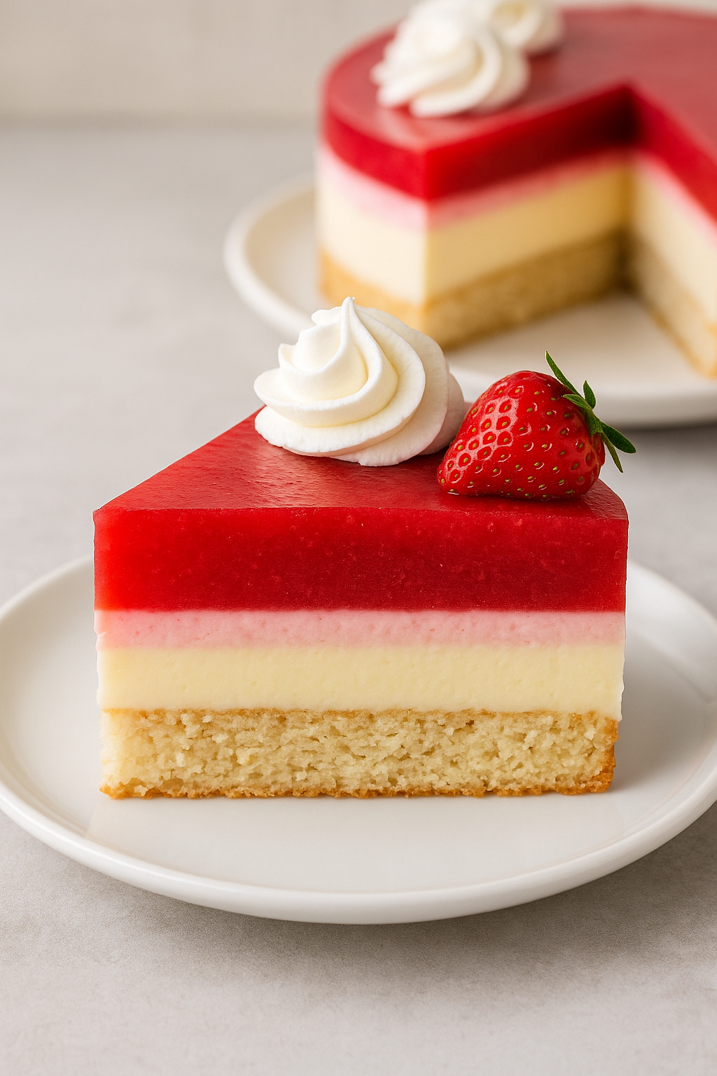 🍓 Raffaello Strawberry Cake