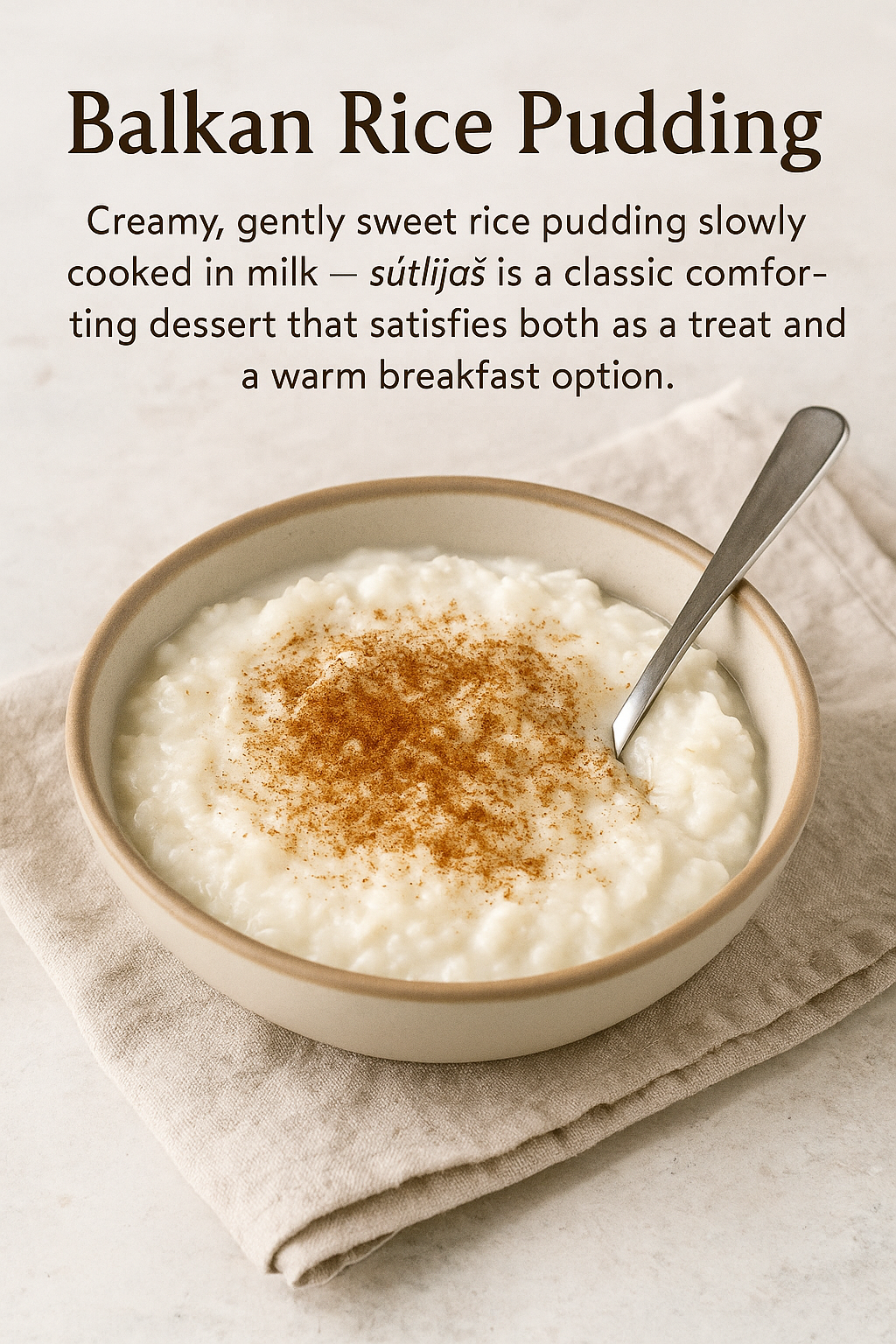 🍚 Balkan Rice Pudding