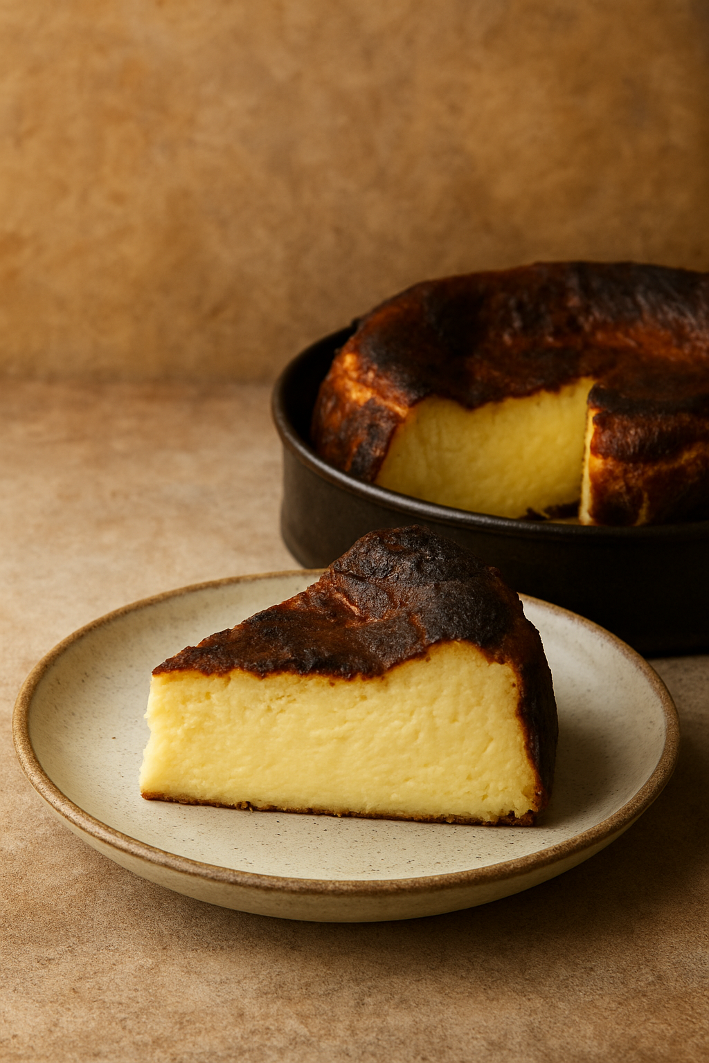 🔥 Burnt Basque Cheesecake