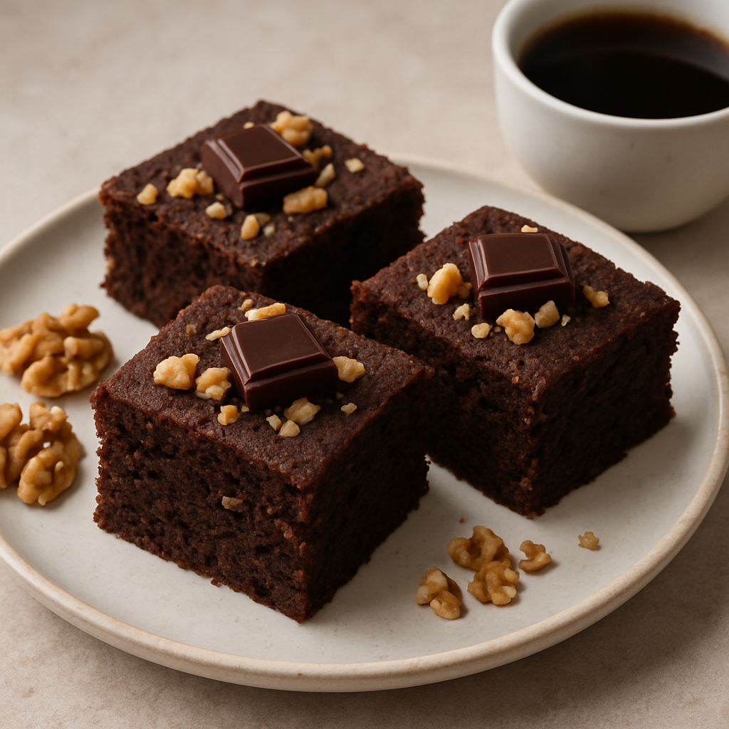 🍫☕ Vegan Chocolate Cake with Coffee & Walnuts