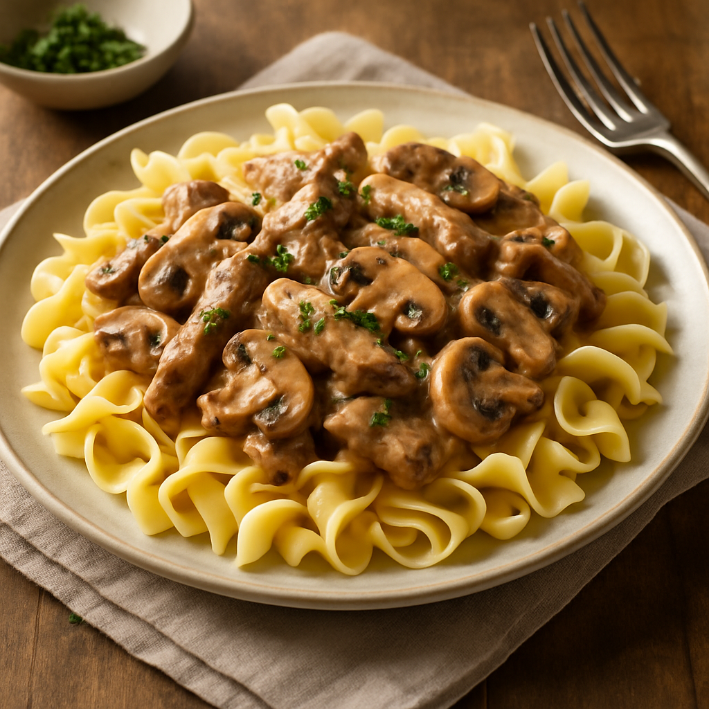 🥩 Creamy Beef Stroganoff