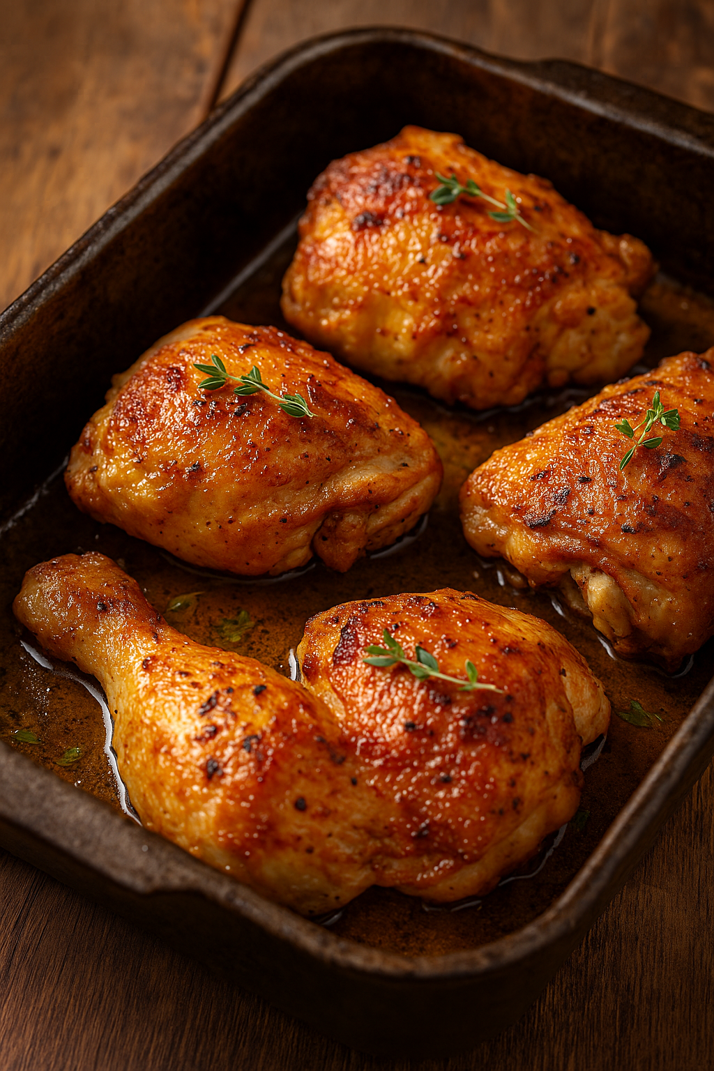 🍗🔥 Baked Chicken with Garlic & Yogurt (Crispy Skin, Balkan Soul)