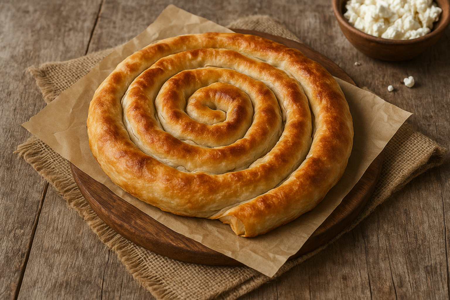 🥧 Rolled Cheese Burek (Crispy Layers, Soft Cheese, Pure Balkan)