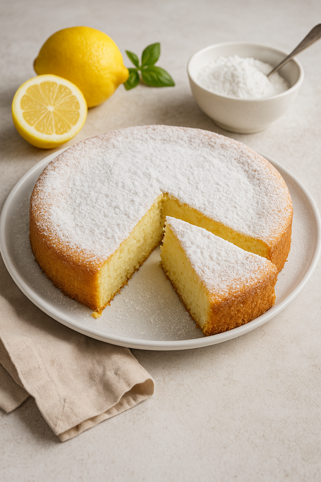 🍋 Classic Lemon Ricotta Cake (Fluffy, Bright, and Melt-in-Your-Mouth)