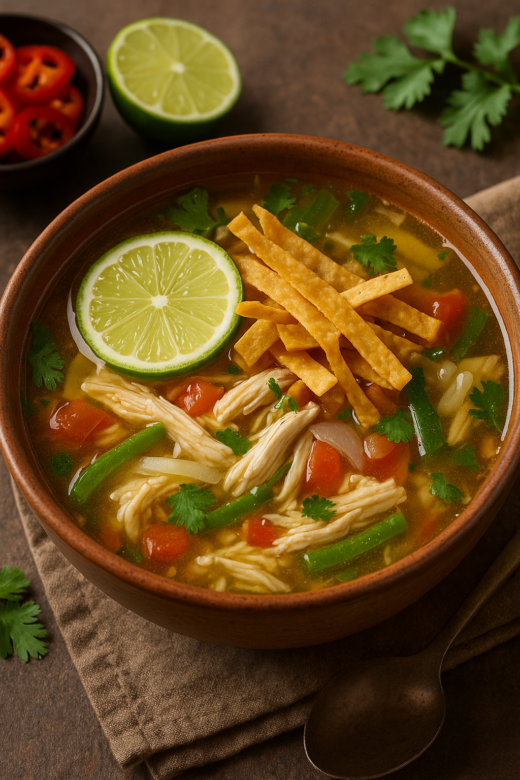 🍲 Sopa de Lima (Yucatán Lime Soup – Bright, Comforting & Aromatic)