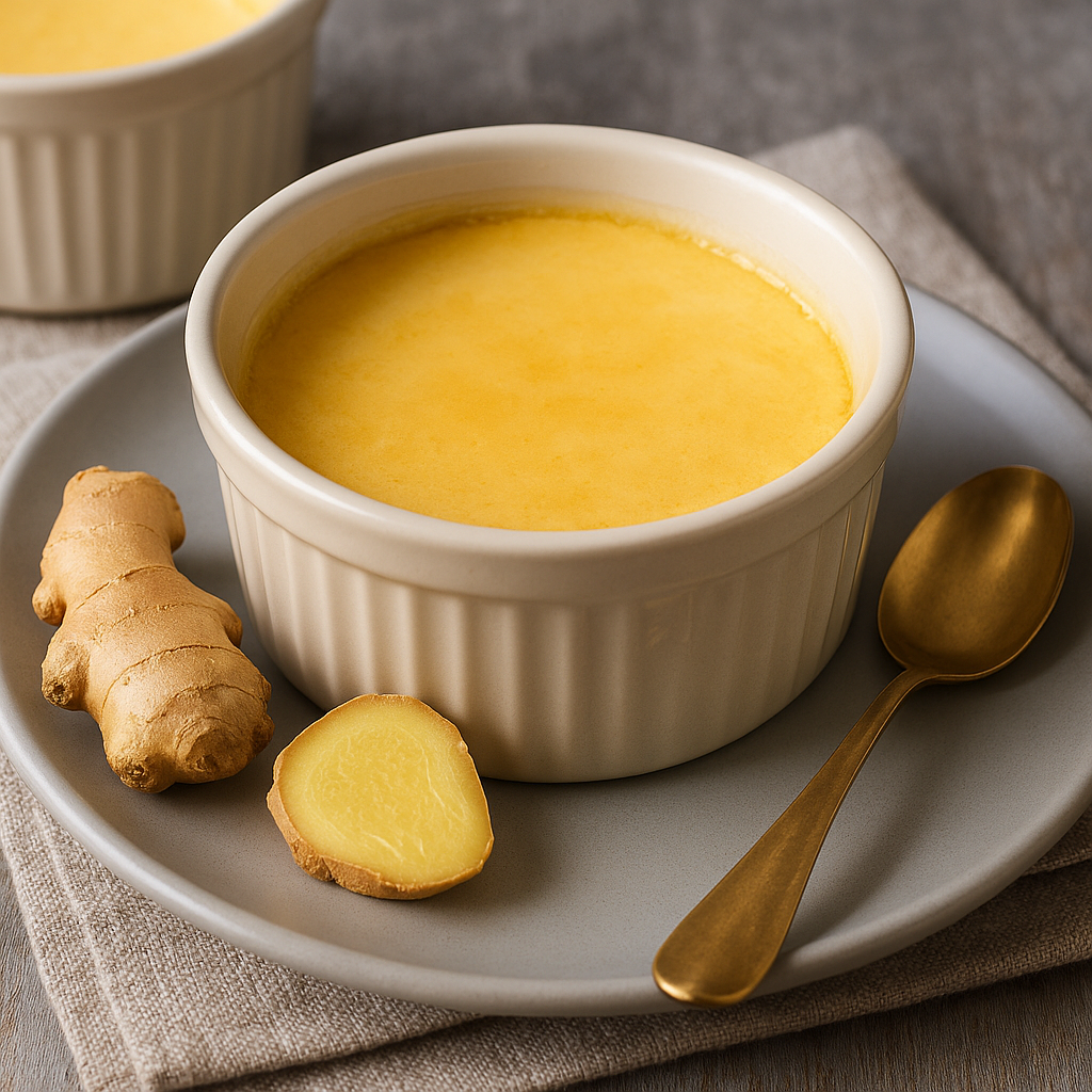 🍮 Steamed Ginger Custard (Silky, Warm & Naturally Sweet)