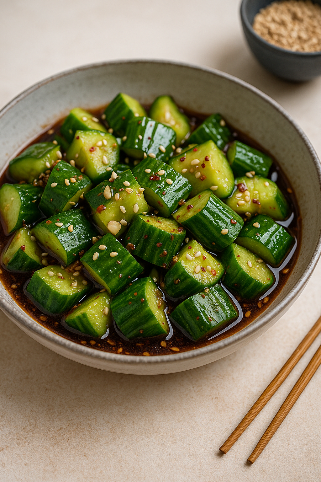 🥒 Chinese Cucumber Salad (Cool, Crunchy & Sesame-Kissed)