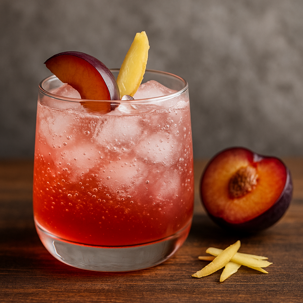 🍑 Ginger Plum Sparkler (Fruity, Fizzy & Spiced Just Right)