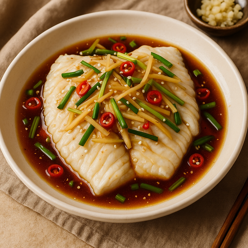🐟 Steamed Ginger Soy Fish