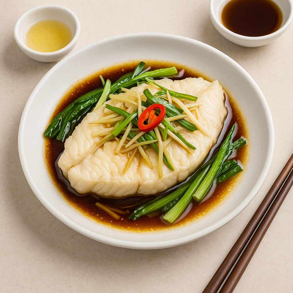 🐟 Steamed Fish with Ginger and Scallions