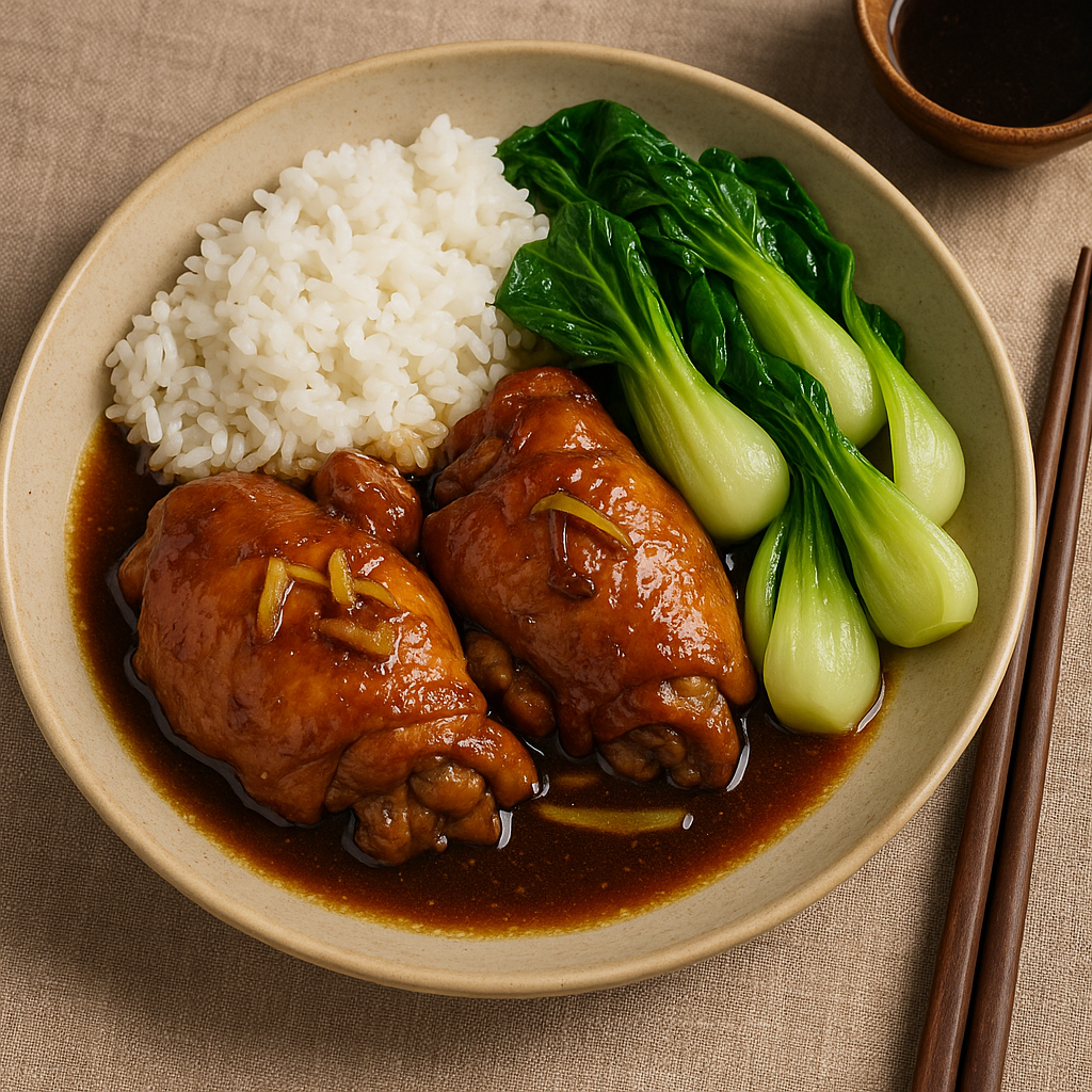 🍜 Soy Sauce Chicken with Baby Bok Choy