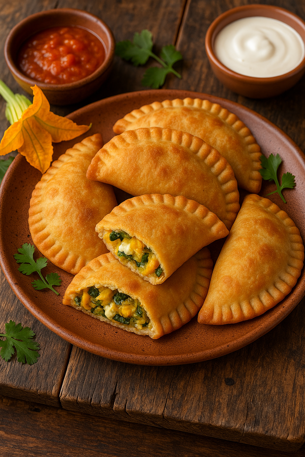 🥟 Empanadas de Flor de Calabaza 🇲🇽