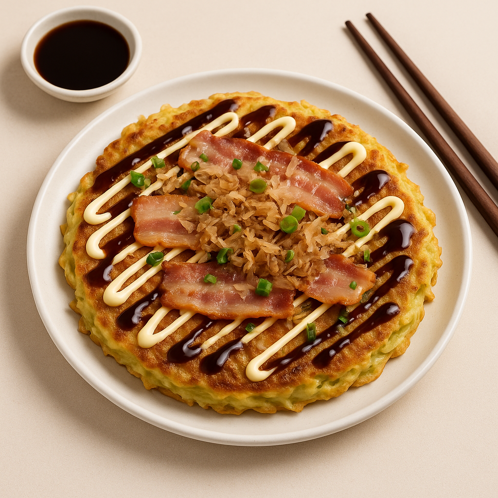 Okonomiyaki 🥬 Savory Cabbage Pancake