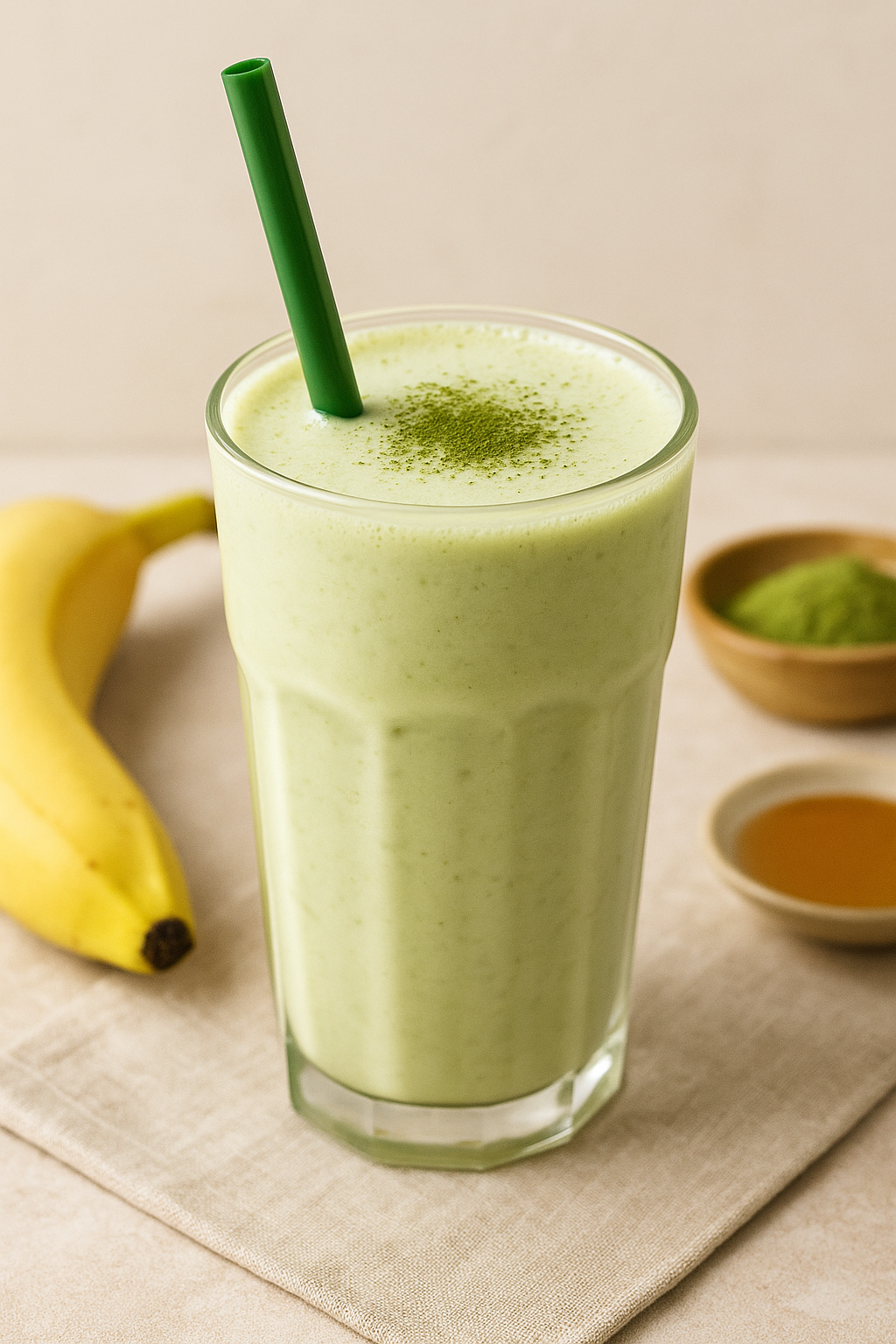 Matcha 🍵 Banana Smoothie