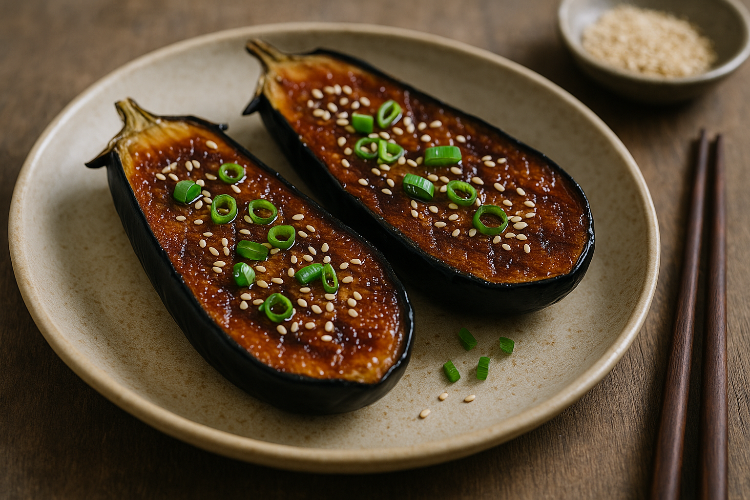 Nasu Dengaku 🍆 Miso-Glazed Eggplant