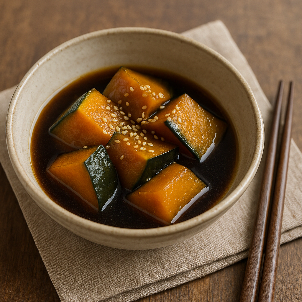 Kabocha 🎃 Nimono (Simmered Japanese Pumpkin)