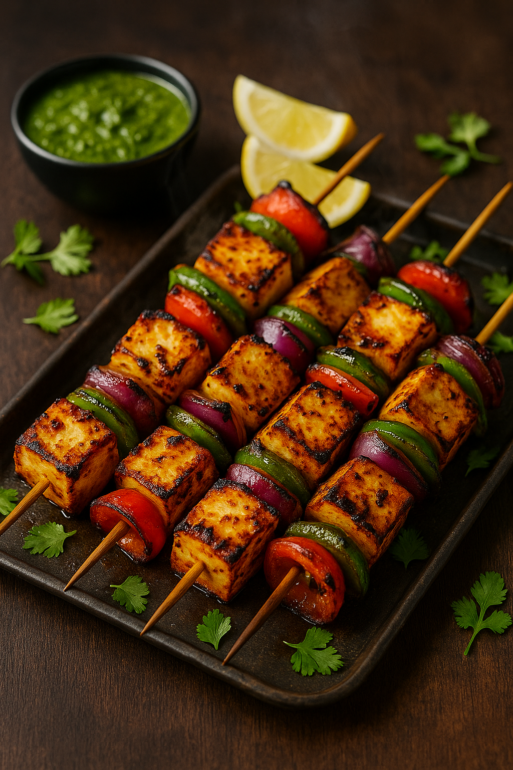 Paneer Tikka 🍢 Skewers