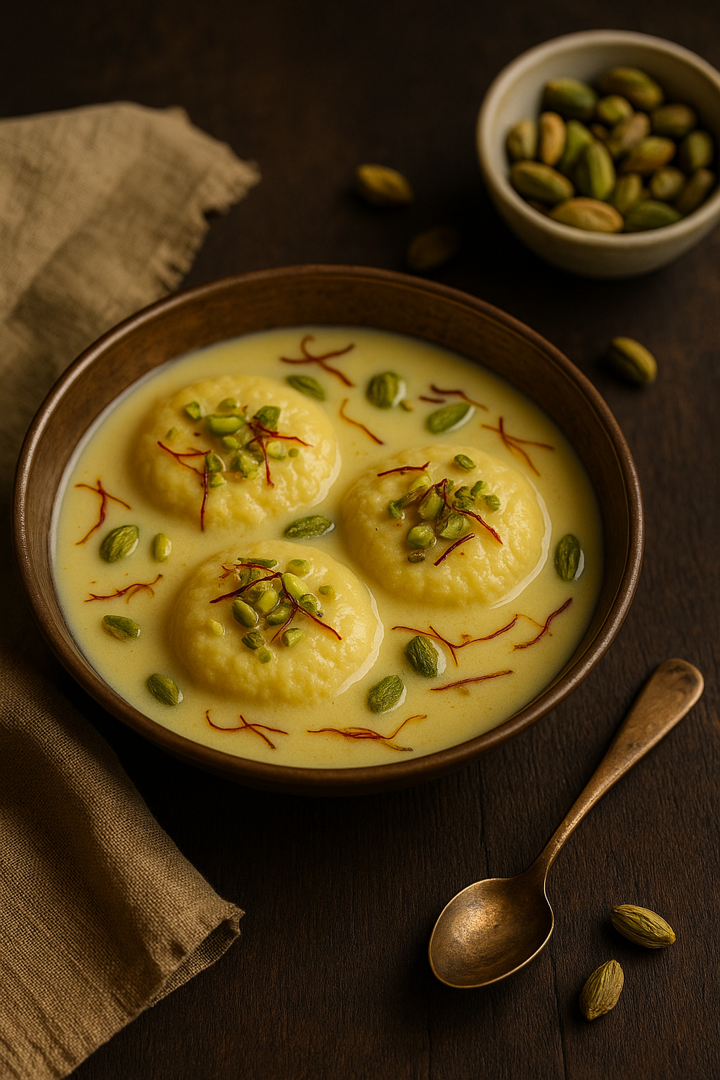 Ras Malai 🍮 Bengali Style 🇮🇳 (Rasgulla in Saffron Milk)