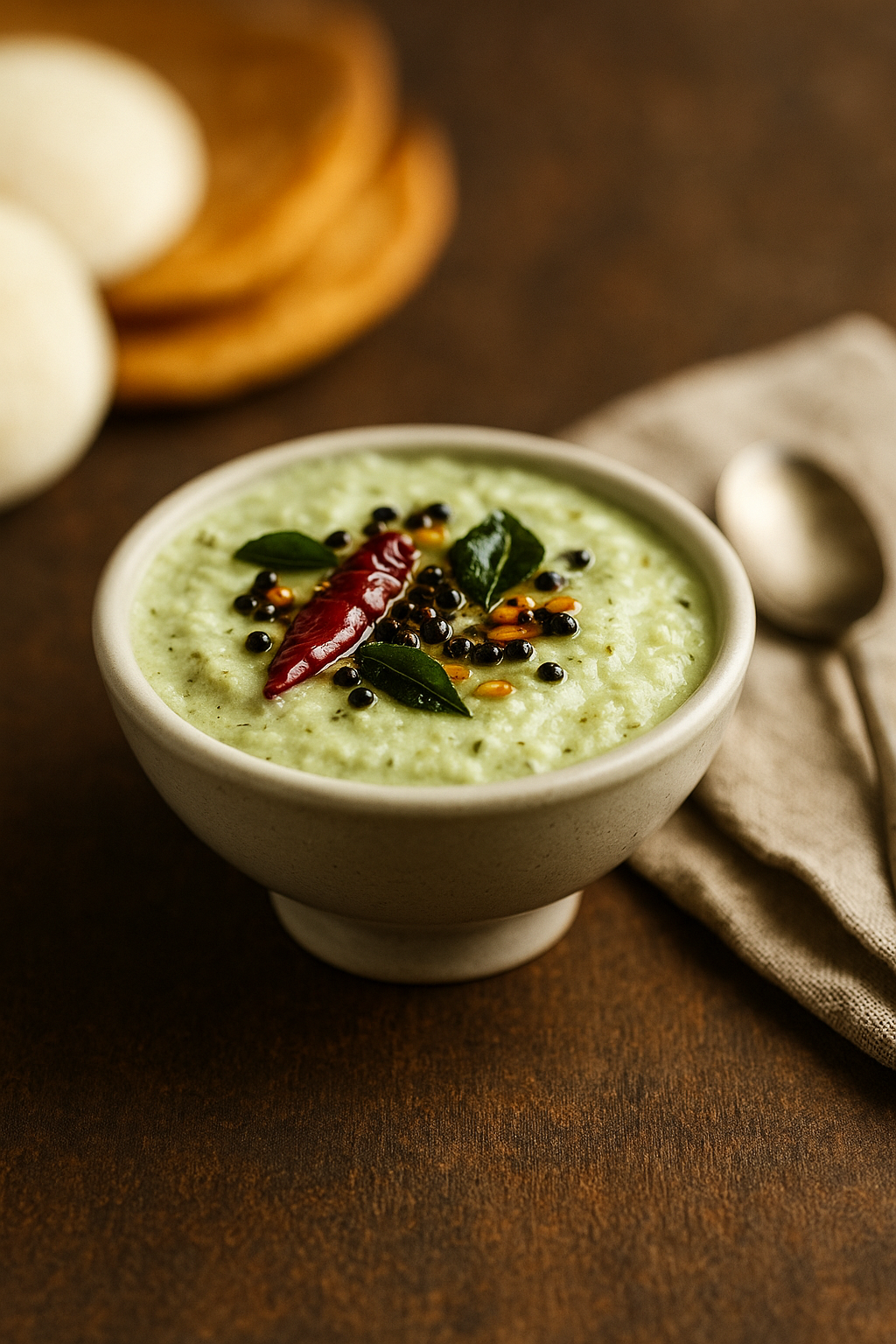 Coconut Chutney 🥥 South Indian 🇮🇳 (Nariyal Chutney)