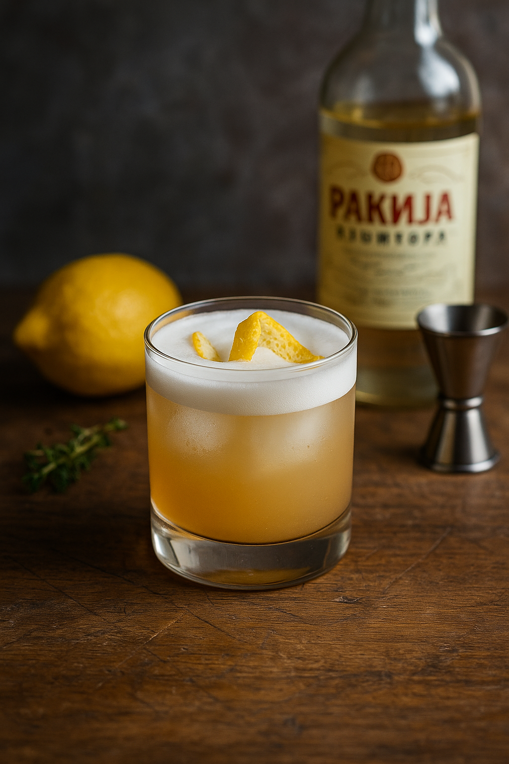 Rakija Sour 🍋 Serbian Classic 🇷🇸 (Serbian Brandy Sour)