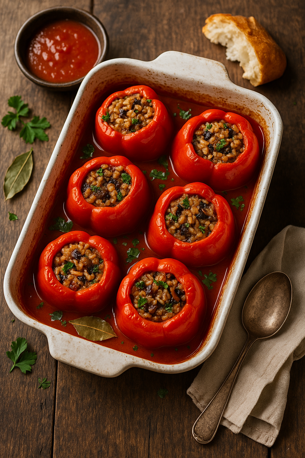 Stuffed Peppers 🫑 Serbian Lenten 🇷🇸 (Posne Punjene Paprike)