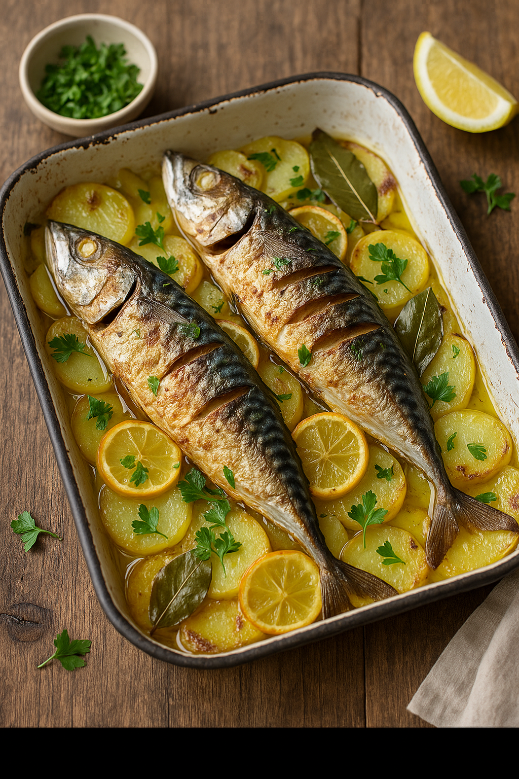 Baked Mackerel 🐟 Dalmatian Tray Bake 🇭🇷 (Skuša s Krumpirom)