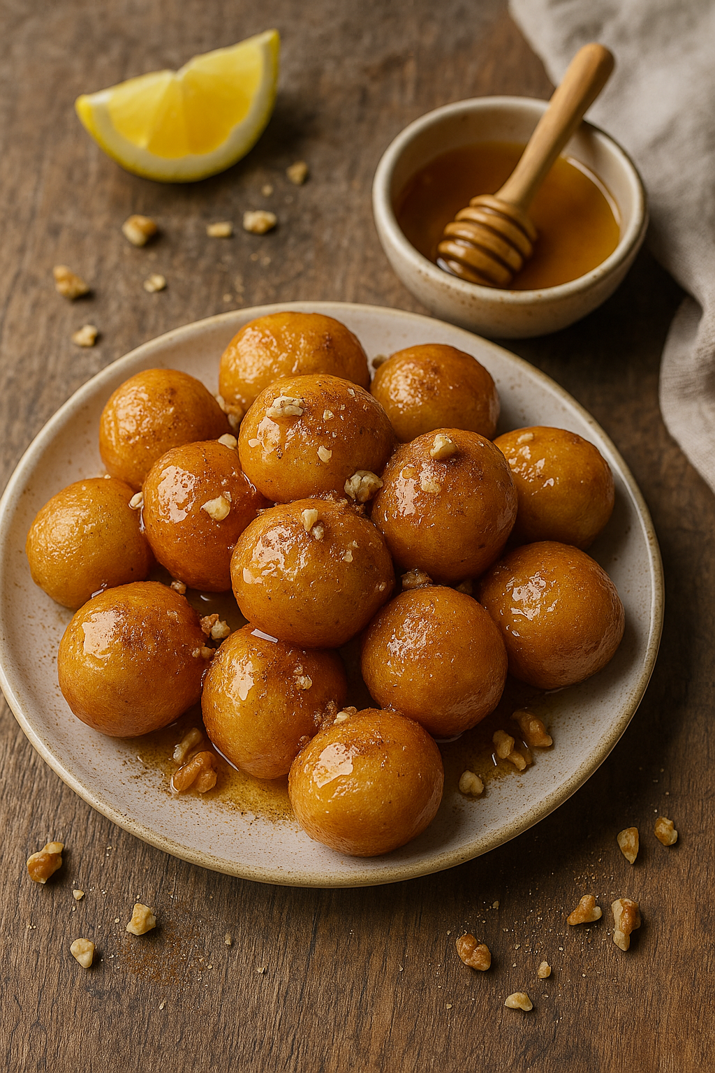 Loukoumades 🍯 Greek Honey Puffs 🇬🇷 (Honey Doughnuts)