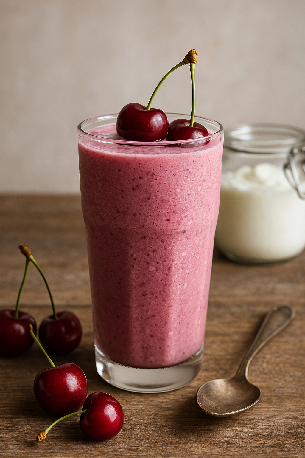 Sour Cherry Yogurt Smoothie 🥤 Bulgarian Summer Blend 🇧🇬 (Vishni & Kiselo Mlyako)