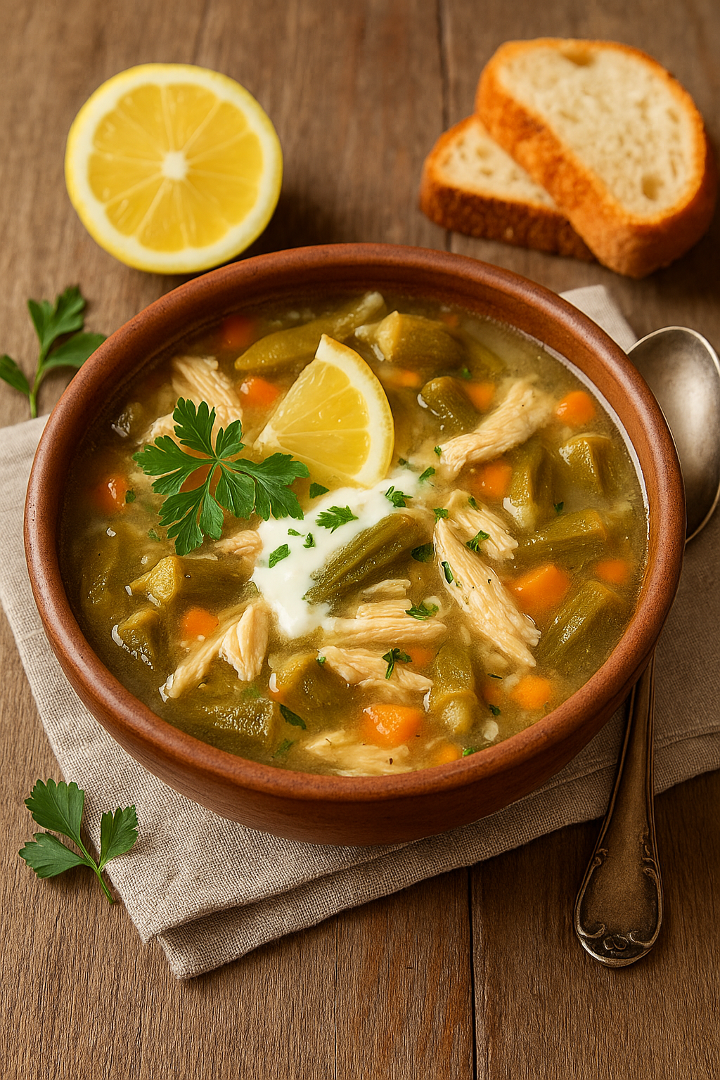 Bey’s Soup 🍲 Bosnian Okra–Chicken 🇧🇦 (Begova Čorba)