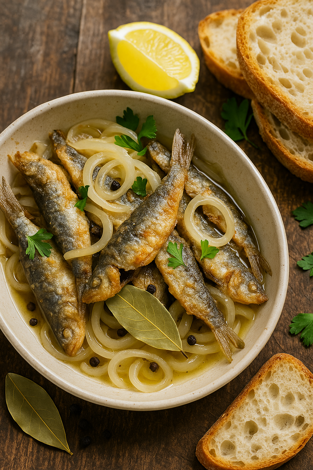 Sardines in Savor 🐟 Dalmatian Sweet–Sour Marinade 🇭🇷 (Sardele u Savoru)