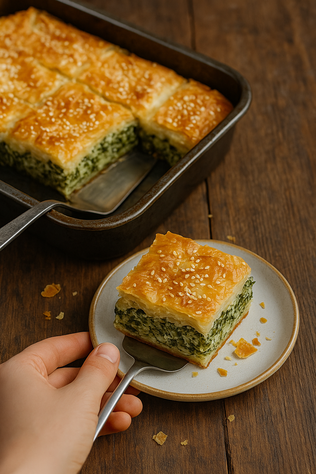 Zeljanica 🥧 Bosnian Spinach–Cheese Pie 🇧🇦 (Pita Zeljanica)