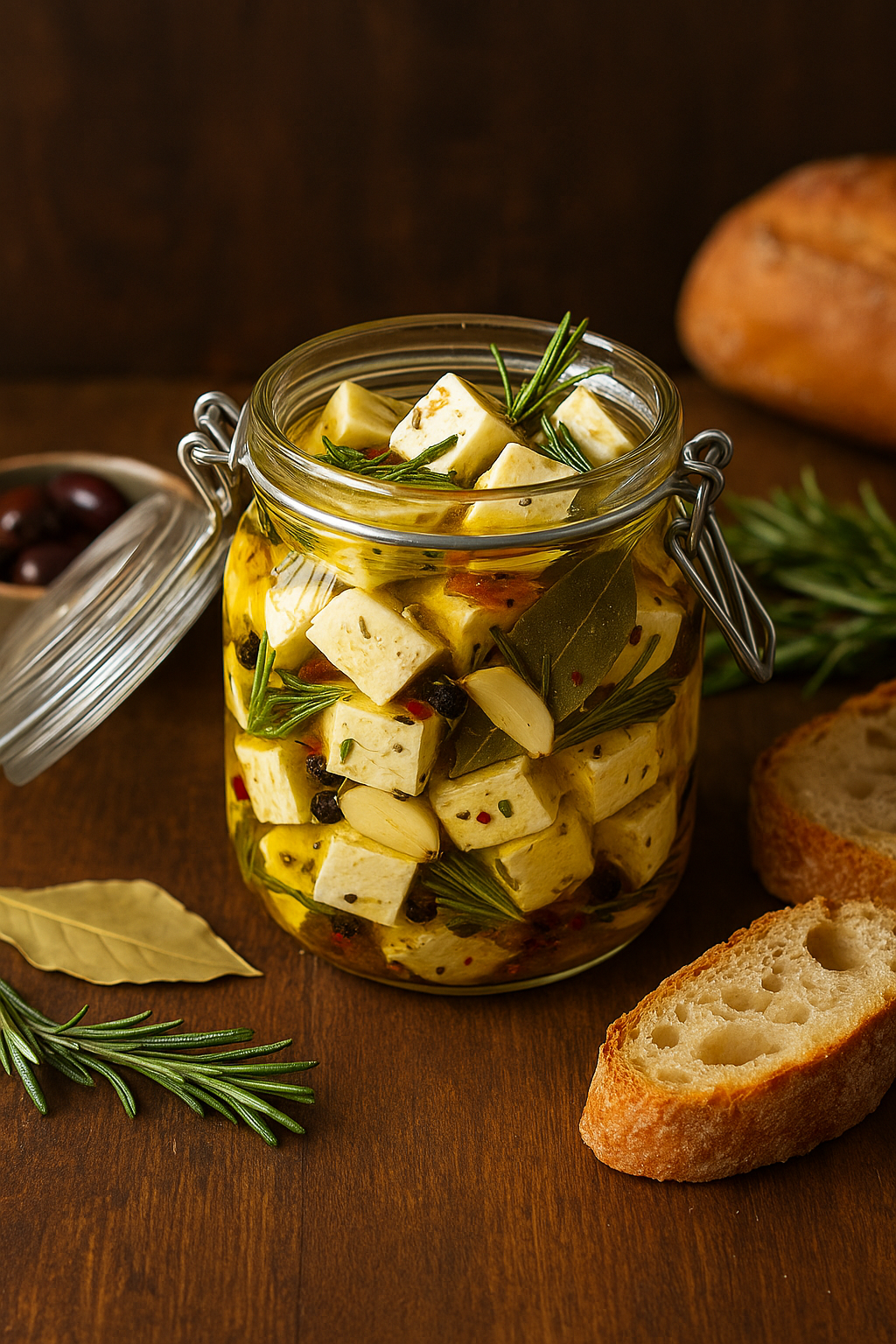 Njeguški Cheese in Olive Oil 🧀 Montenegrin Meze 🇲🇪 (Sir u Ulju)