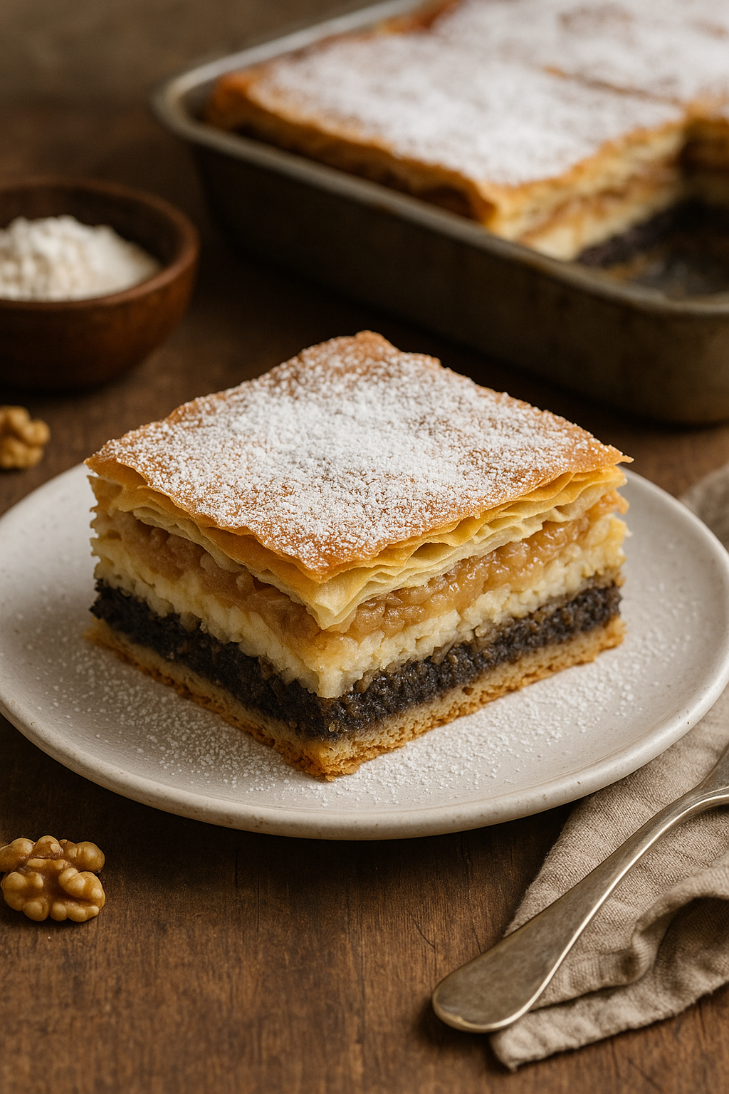 Prekmurska Gibanica 🍰 Slovenian Layered Pastry 🇸🇮