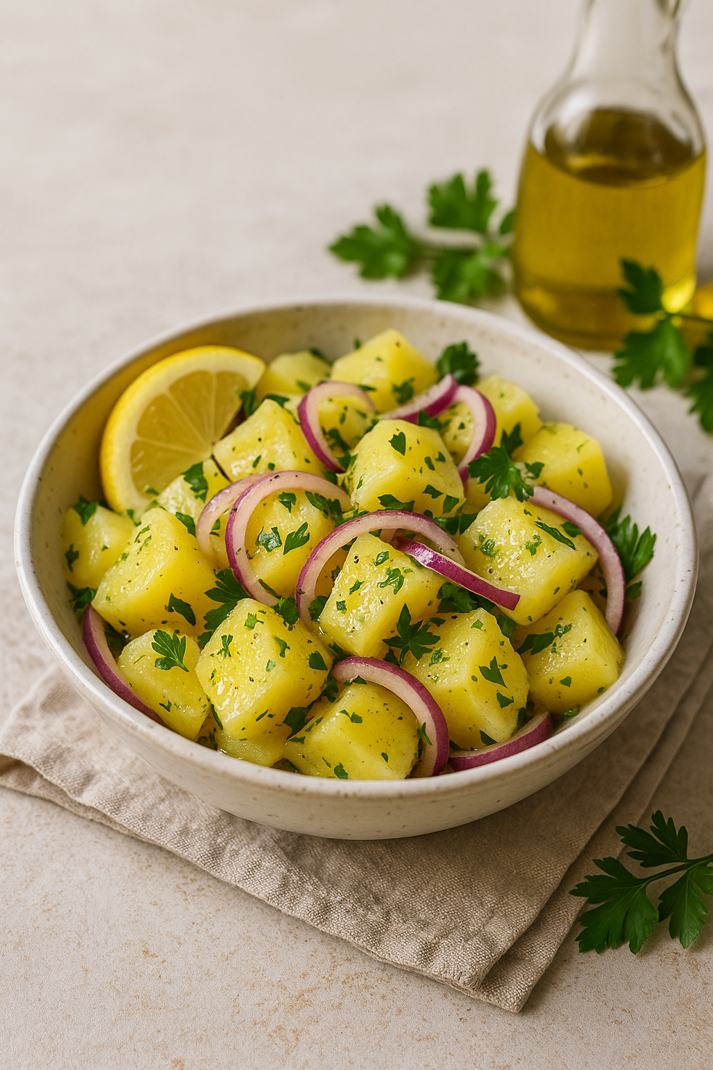 Krompir Salata 🥔 Istrian Warm Potato 🇭🇷 (Dalmatian Potato Salad)