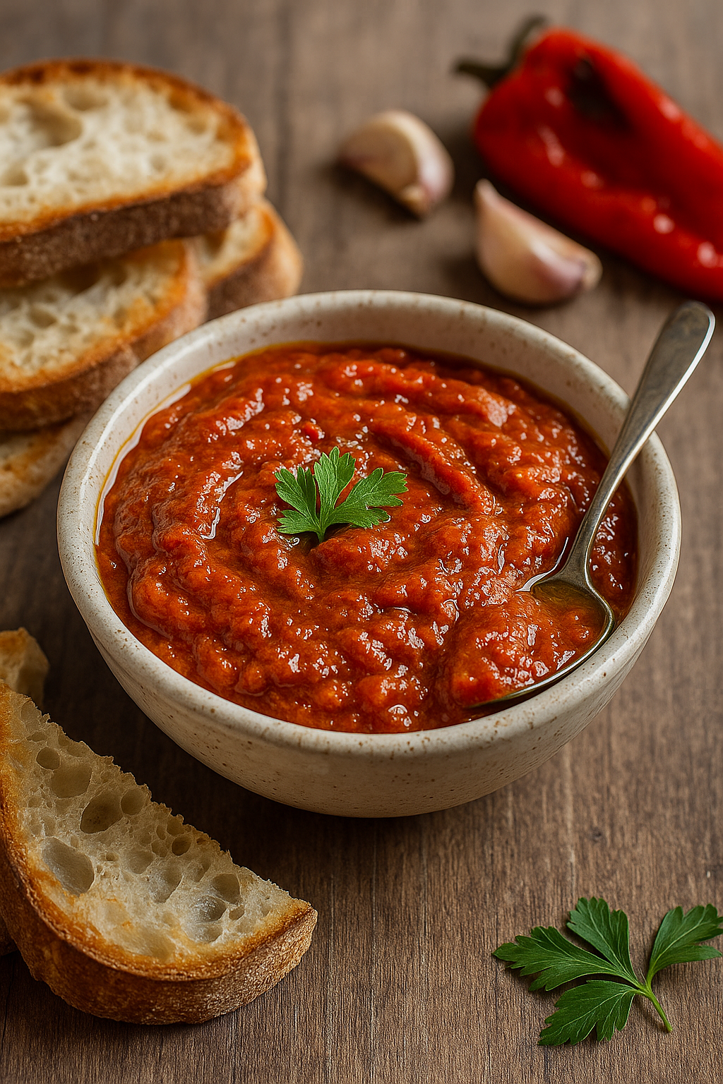 Ajvar 🫑 Serbian Roasted Pepper Spread 🇷🇸 (Roasted Pepper & Eggplant Relish)