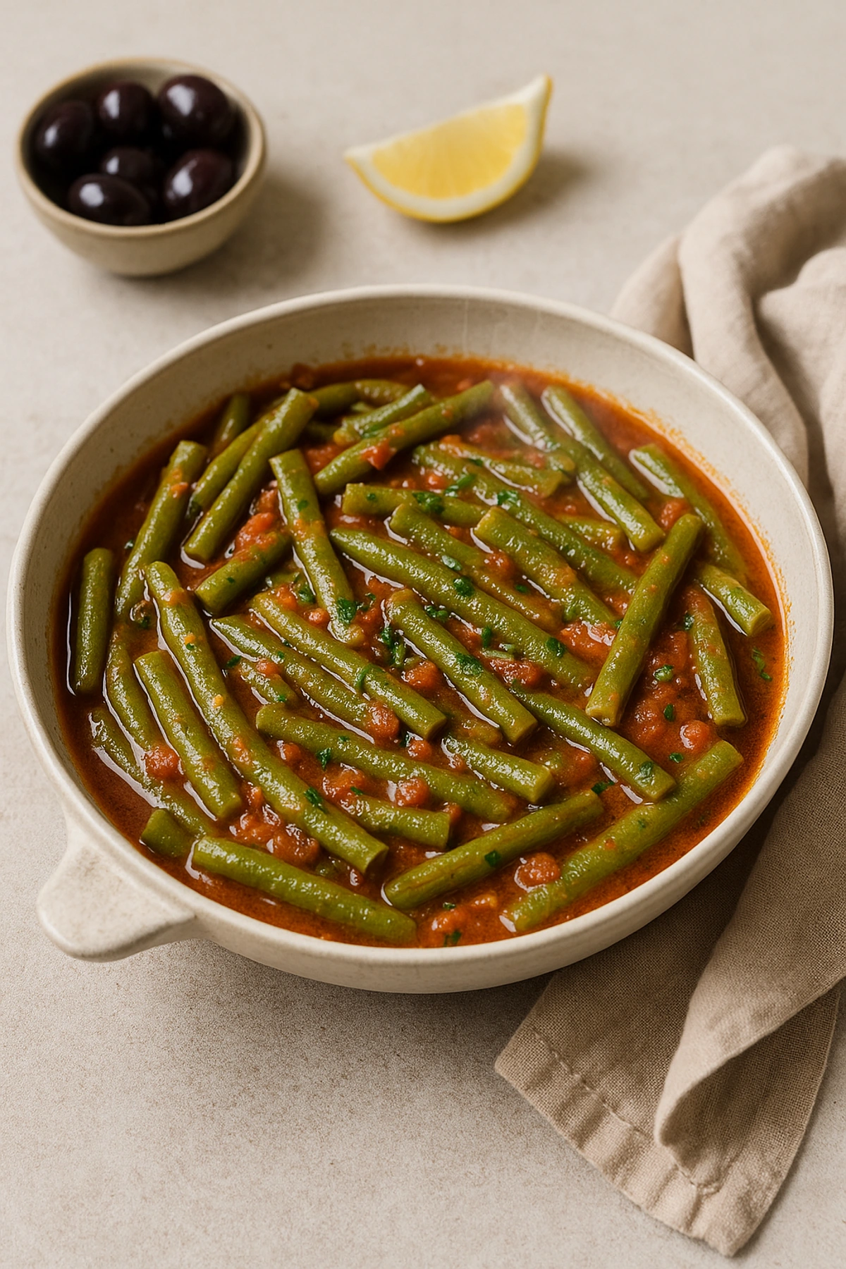 Fasolakia Lathera 🫛 Greek Ladera 🇬🇷 (Green Beans in Olive Oil)