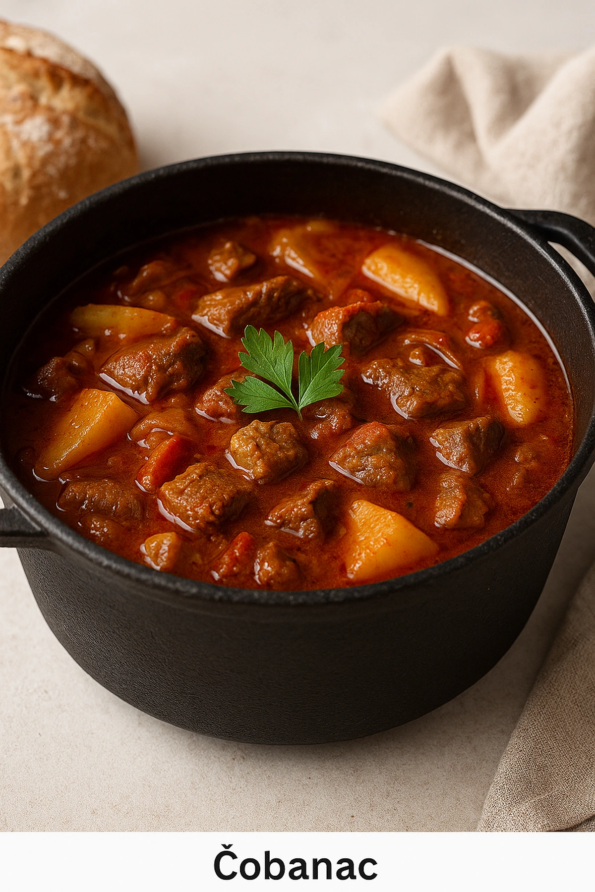 Čobanac 🍲 Slavonian Shepherd’s Stew 🇭🇷 (Slavonian Goulash)