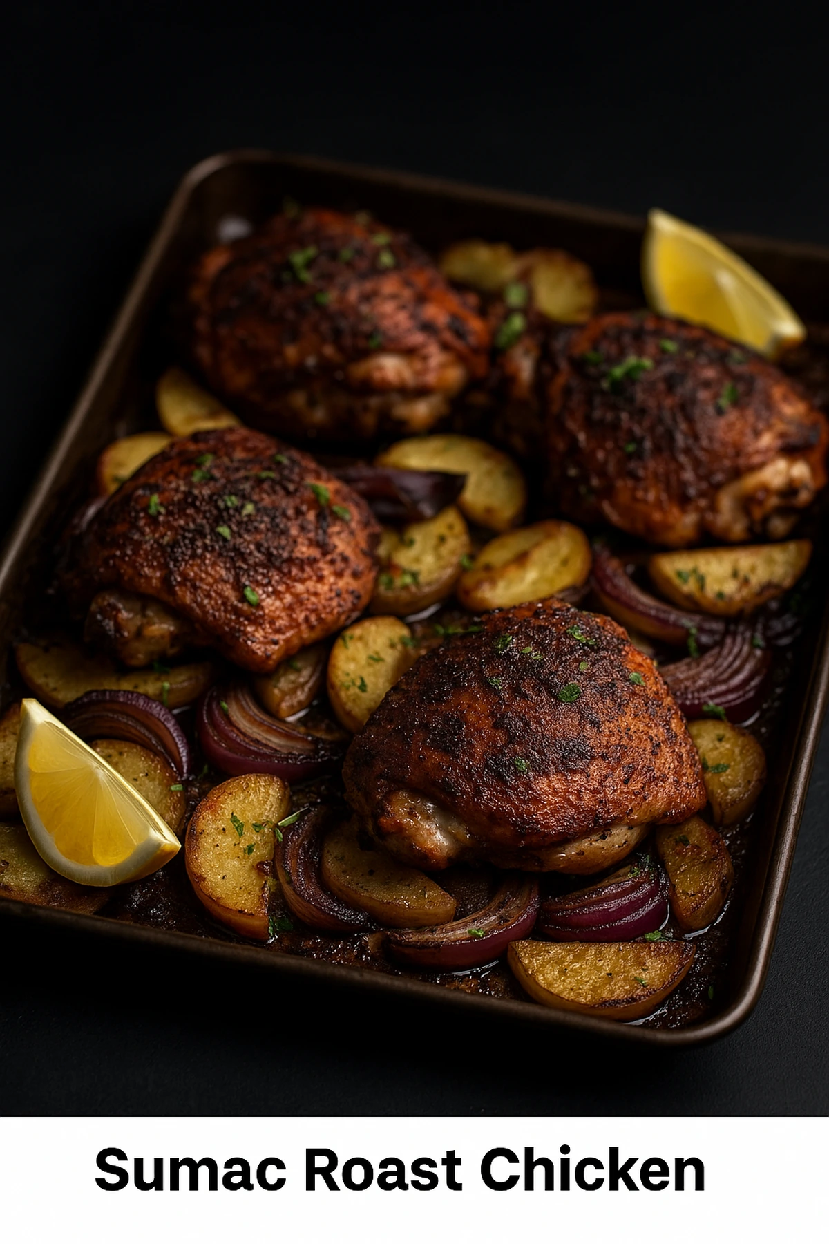 Sumac Roast Chicken with Onions & Potatoes 🍗🇱🇧