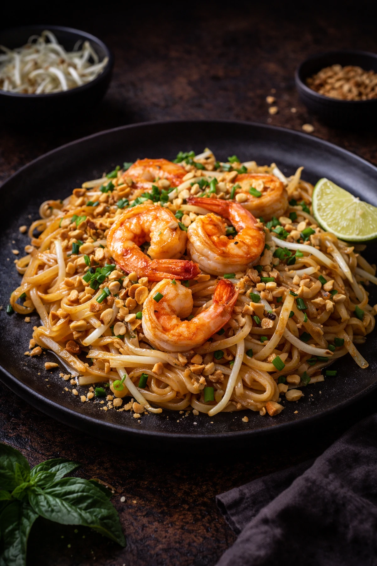 Image for recipe: Pad Thai Shrimp 🍤🍜