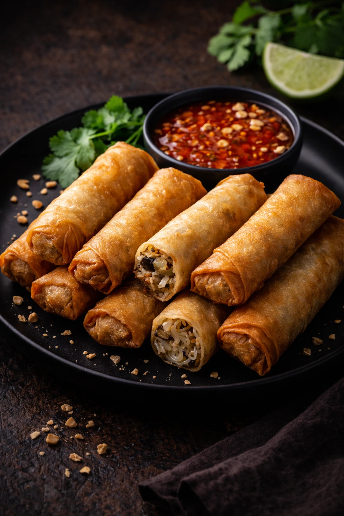 Crispy Thai Spring Rolls Por Pia Tod 🥟🥬