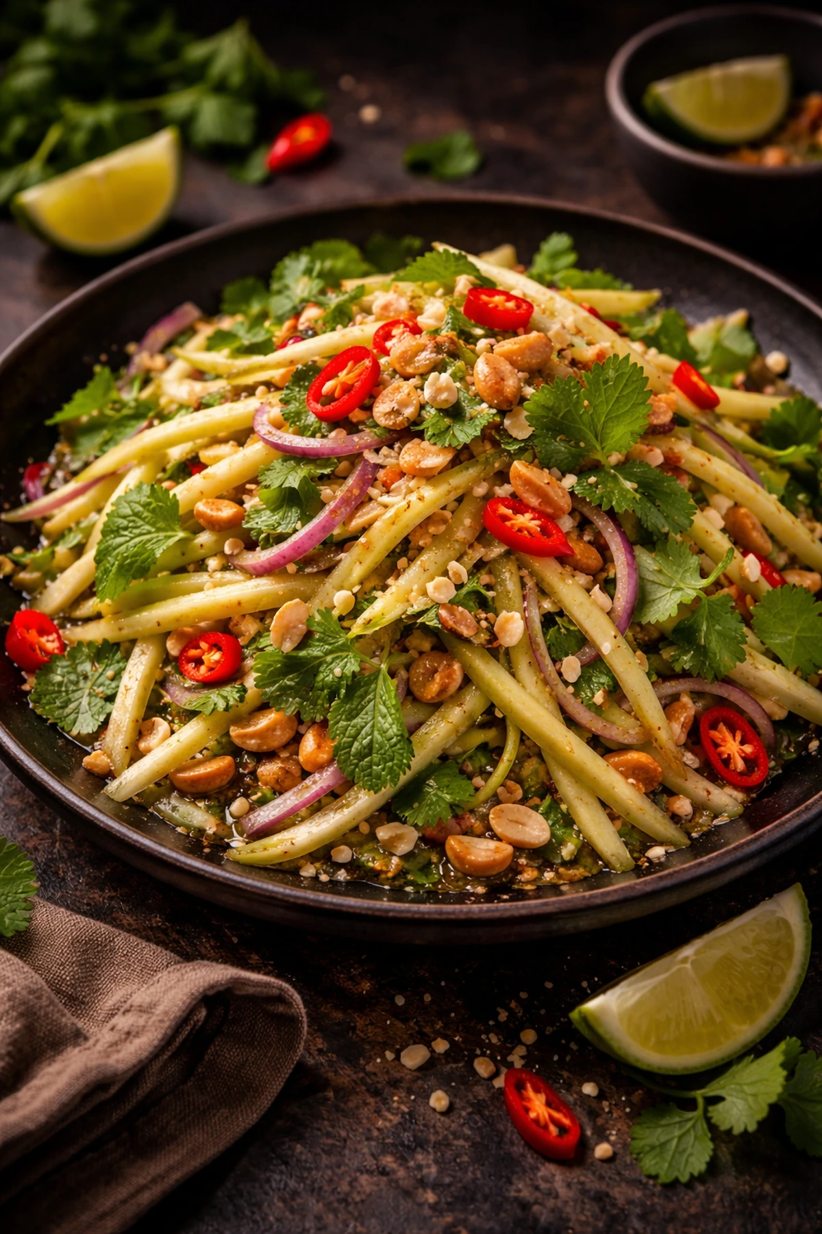 Image for recipe: Thai Green Mango Salad Yum Mamuang 🥭🌶️