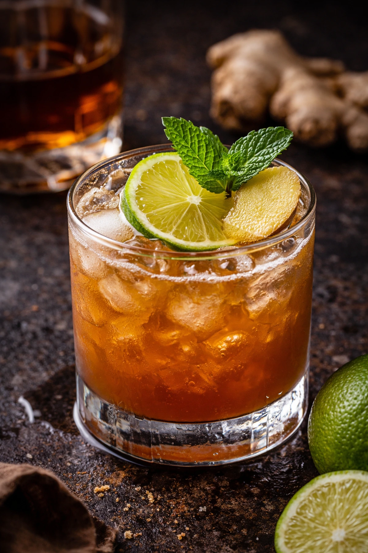 Image for recipe: Thai Tamarind Ginger Whiskey Smash 🥃🍋