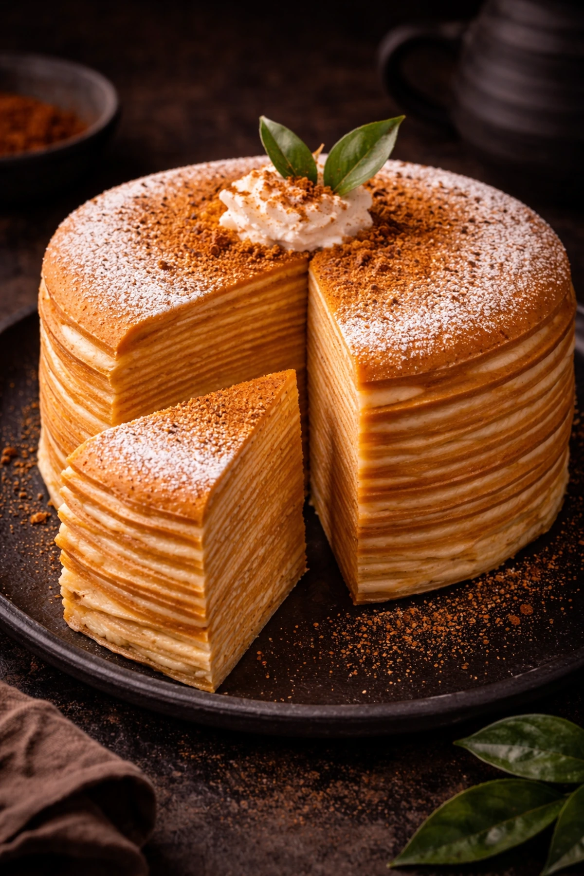 Thai Tea Crepe Cake 🧋🍰