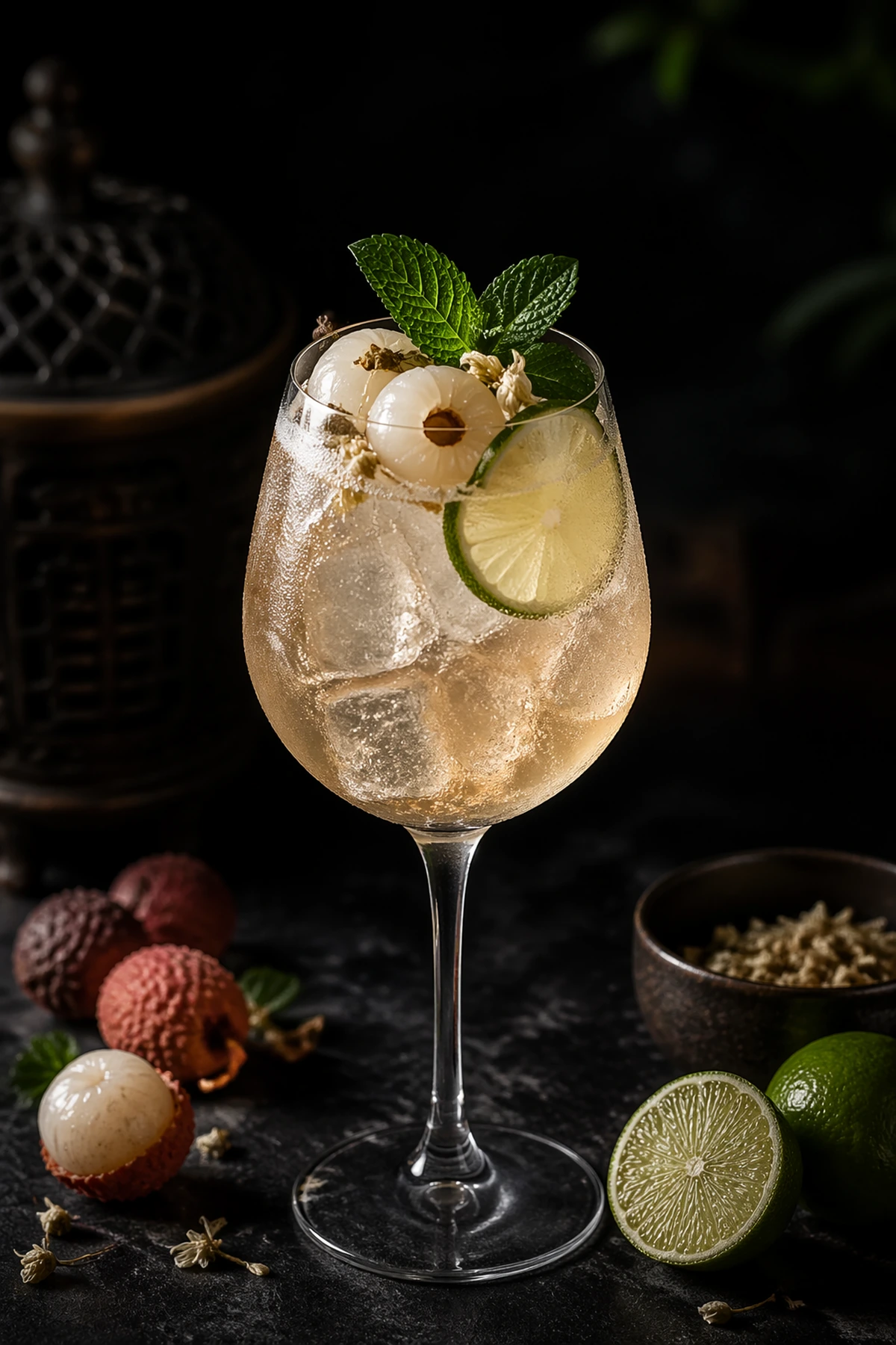 Image for recipe: Chinese Lychee Jasmine Spritz 🍸🌸