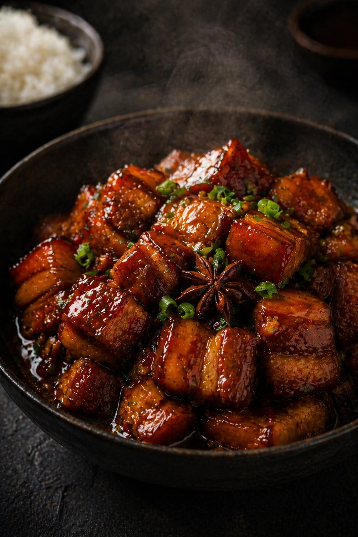 Chinese Red Braised Pork Belly Hong Shao Rou 🥢✨
