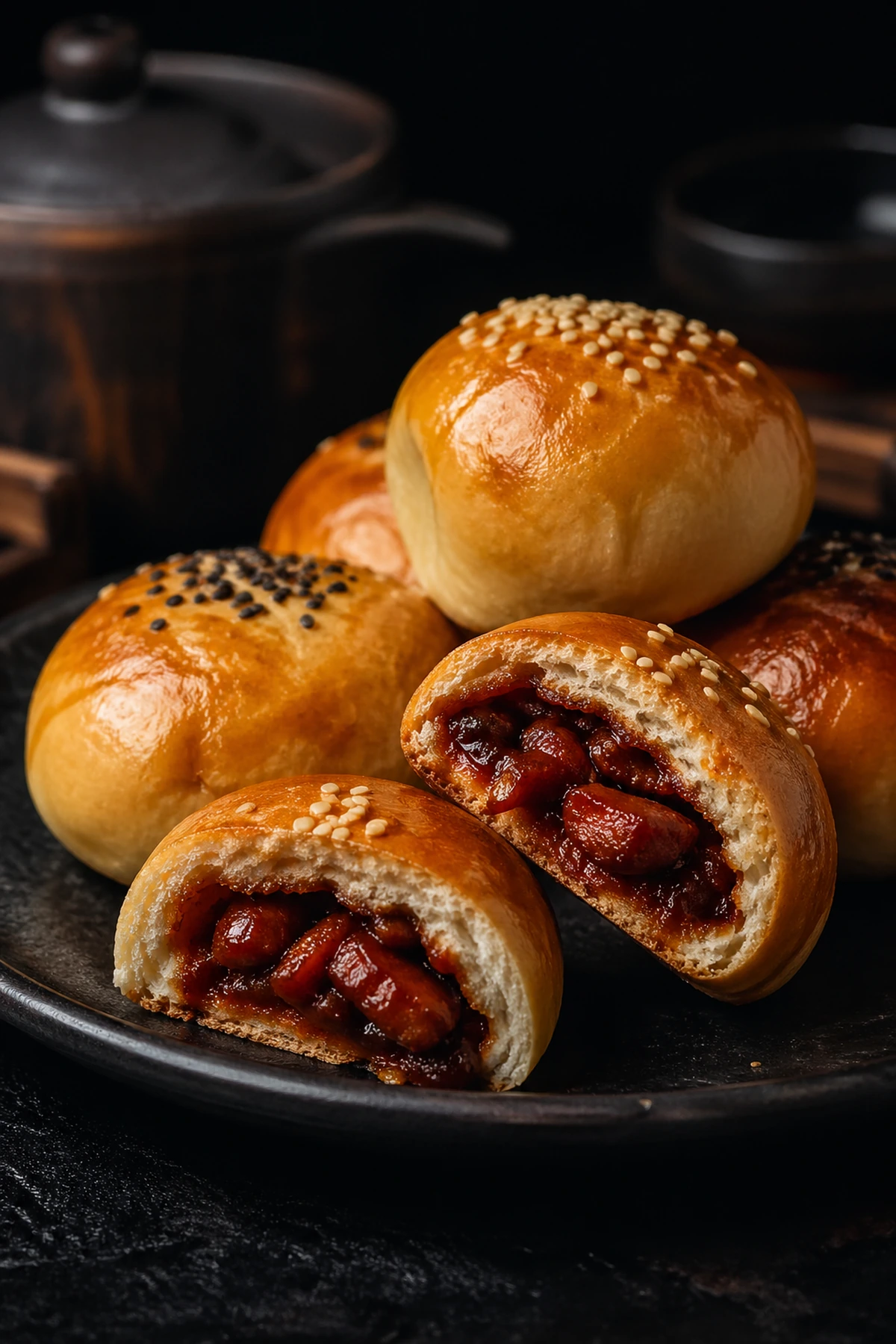 Chinese Char Siu Baked Buns 🥟✨