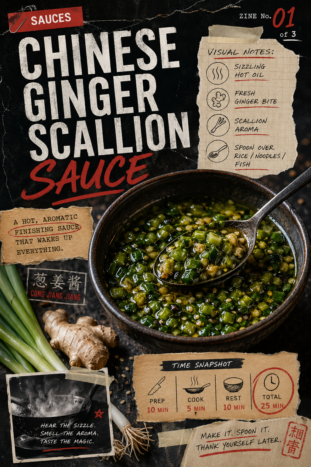 Image for recipe: Chinese Ginger Scallion Sauce 🥢✨