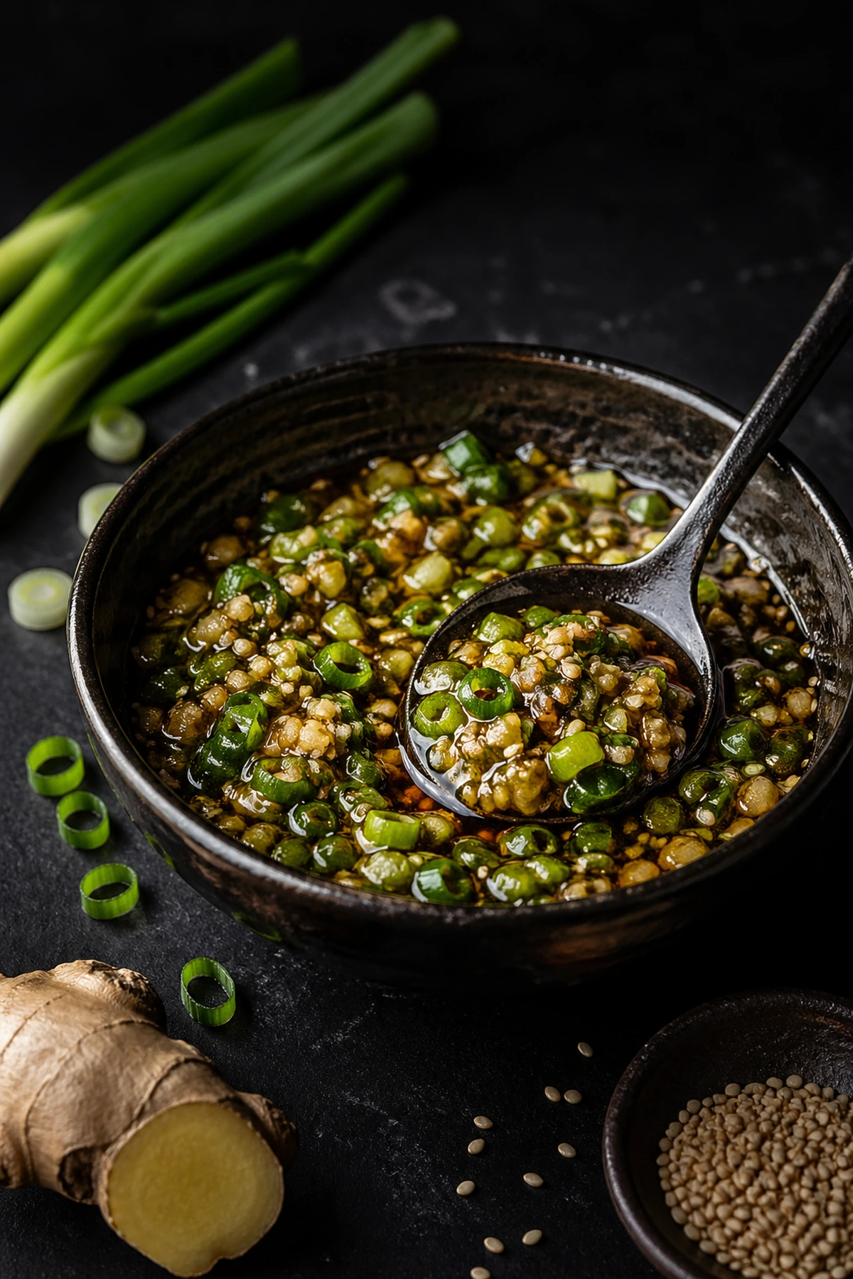 Chinese Ginger Scallion Sauce 🥢✨
